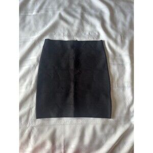 Y2K Bebe black Bandage Mini Skirt with gold zipper — Size M